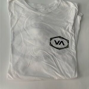 RVCA White Standard Long Sleeve Tee